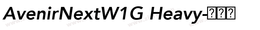 AvenirNextW1G Heavy字体转换